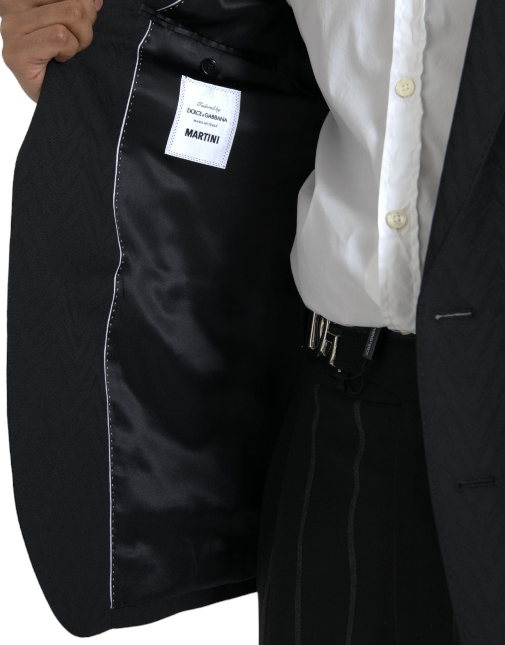 Dolce & Gabbana Black MARTINI Slim Fit Jacket Coat Blazer -   -  Dolce & Gabbana.
