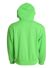 Dolce & Gabbana Neon Green Hooded Full Zip Top Sweater -   -  Dolce & Gabbana.