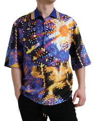 Dolce & Gabbana Multicolor Luminarie Print Cotton Casual Shirt -   -  Dolce & Gabbana.