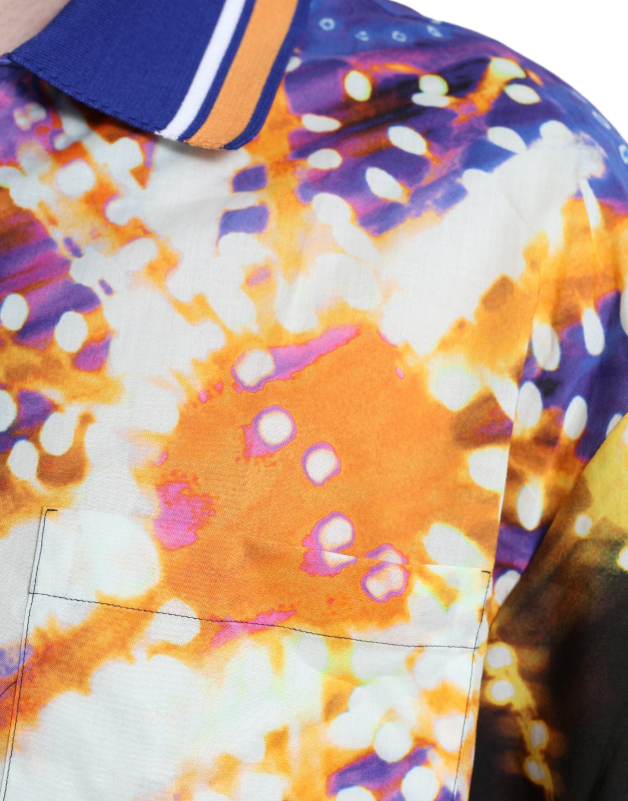 Dolce & Gabbana Multicolor Luminarie Print Cotton Casual Shirt -   -  Dolce & Gabbana.