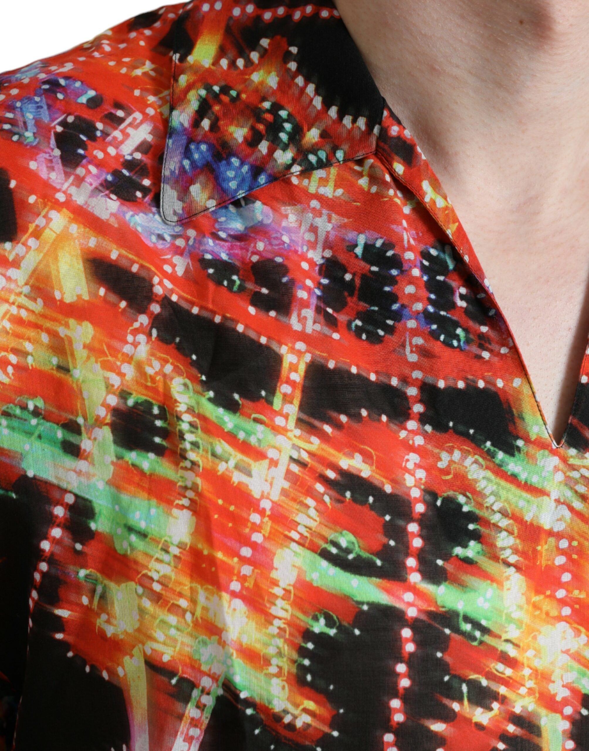 Dolce & Gabbana Multicolor Luminarie Print Cotton T-shirt -   -  Dolce & Gabbana.