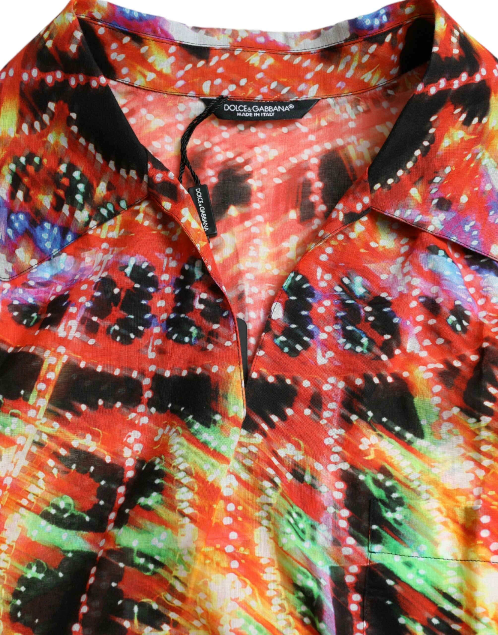Dolce & Gabbana Multicolor Luminarie Print Cotton T-shirt -   -  Dolce & Gabbana.