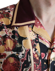 Dolce & Gabbana Multicolor Button Down Silk Shirt -   -  Dolce & Gabbana.