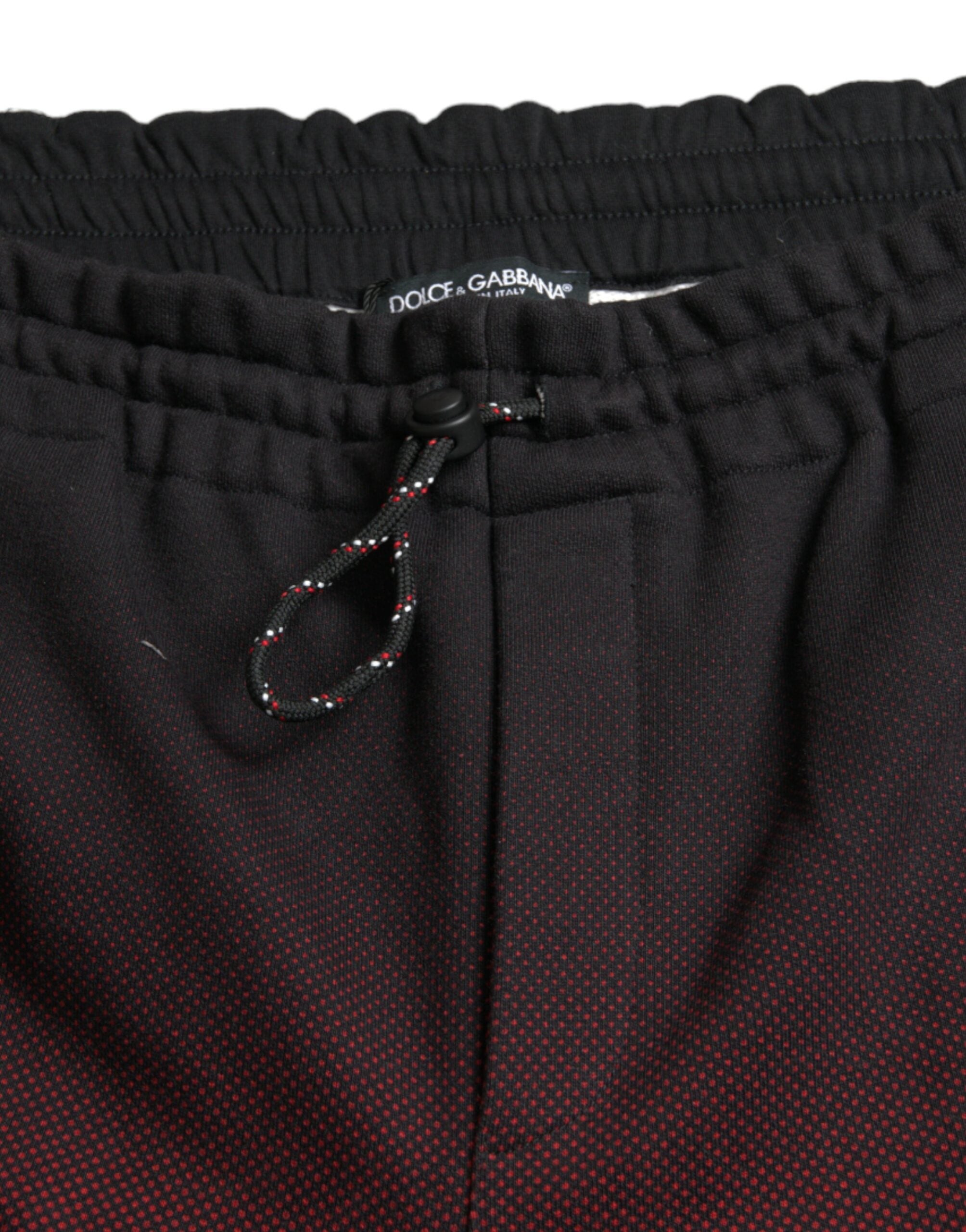 Dolce & Gabbana Red Leopard Print Cotton Bermuda Shorts -   -  Dolce & Gabbana.