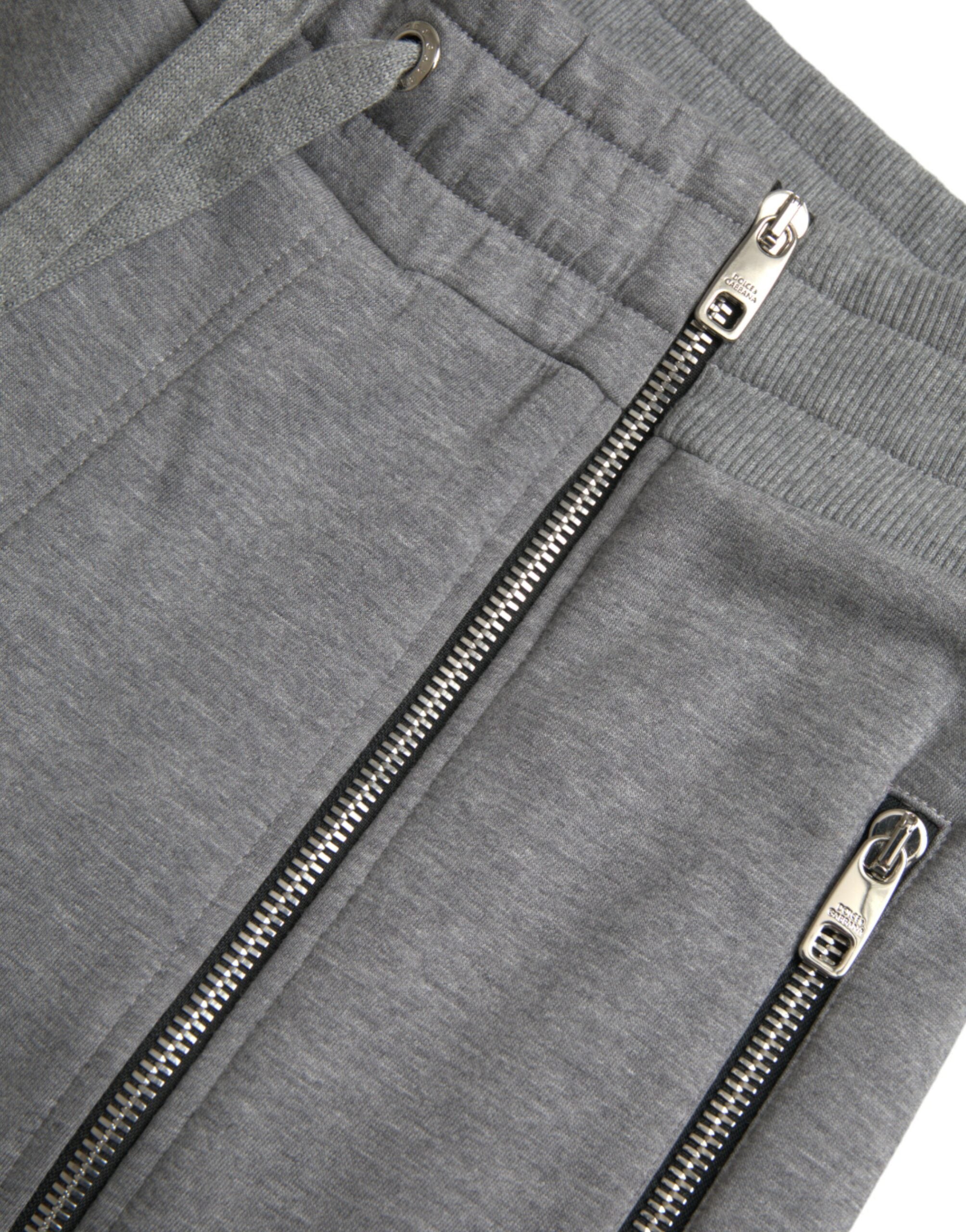 Dolce & Gabbana Gray Cotton Jogger Skinny Sweatpants Pants -   -  Dolce & Gabbana.