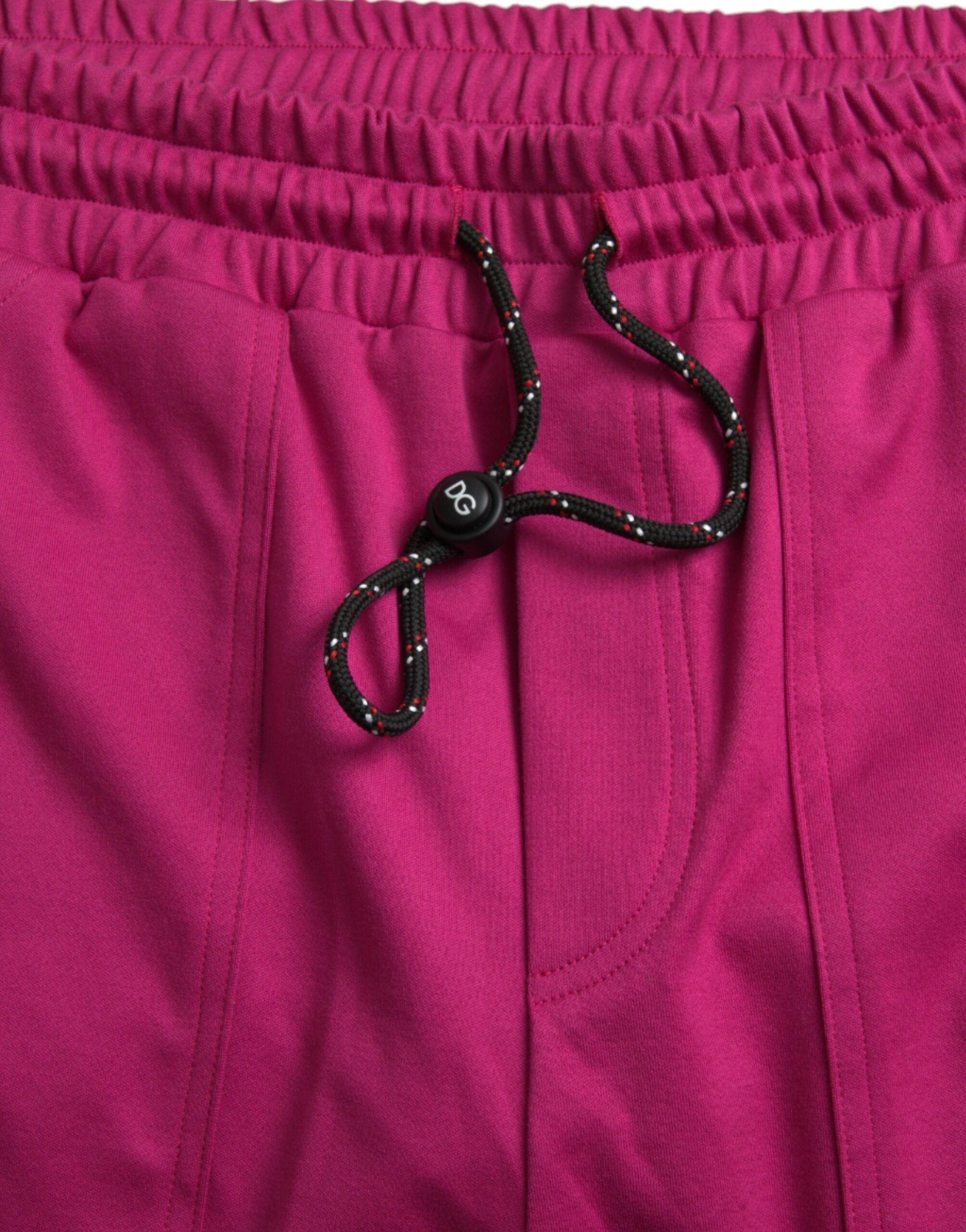 Dolce & Gabbana Pink Logo Cargo Cotton Jogger Sweatpants Pants -   -  Dolce & Gabbana.