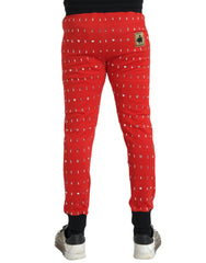 Dolce & Gabbana Red Year Of The Pig Jogger Sweatpants Pants -   -  Dolce & Gabbana.