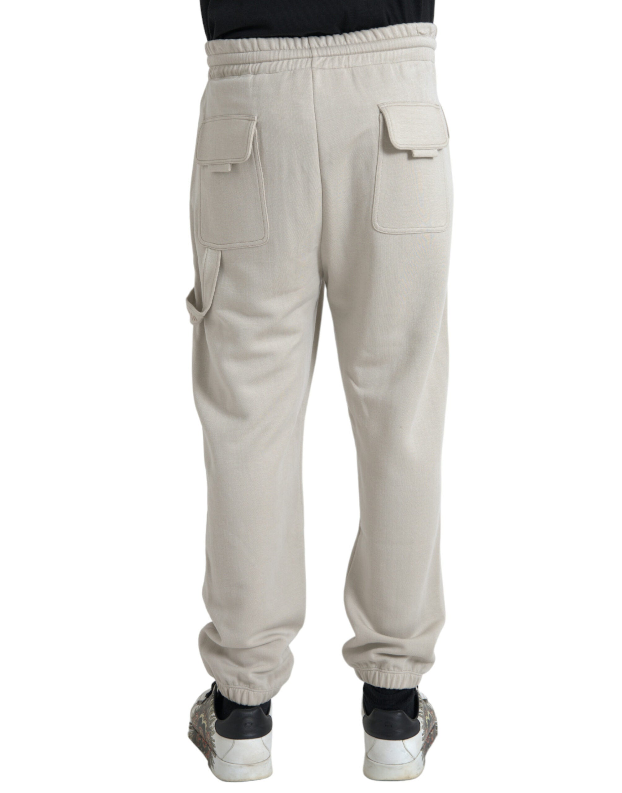 Dolce & Gabbana Off White Viscose Cargo Jogger Sweatpants Pants -   -  Dolce & Gabbana.
