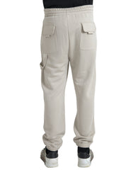 Dolce & Gabbana Off White Viscose Cargo Jogger Sweatpants Pants -   -  Dolce & Gabbana.