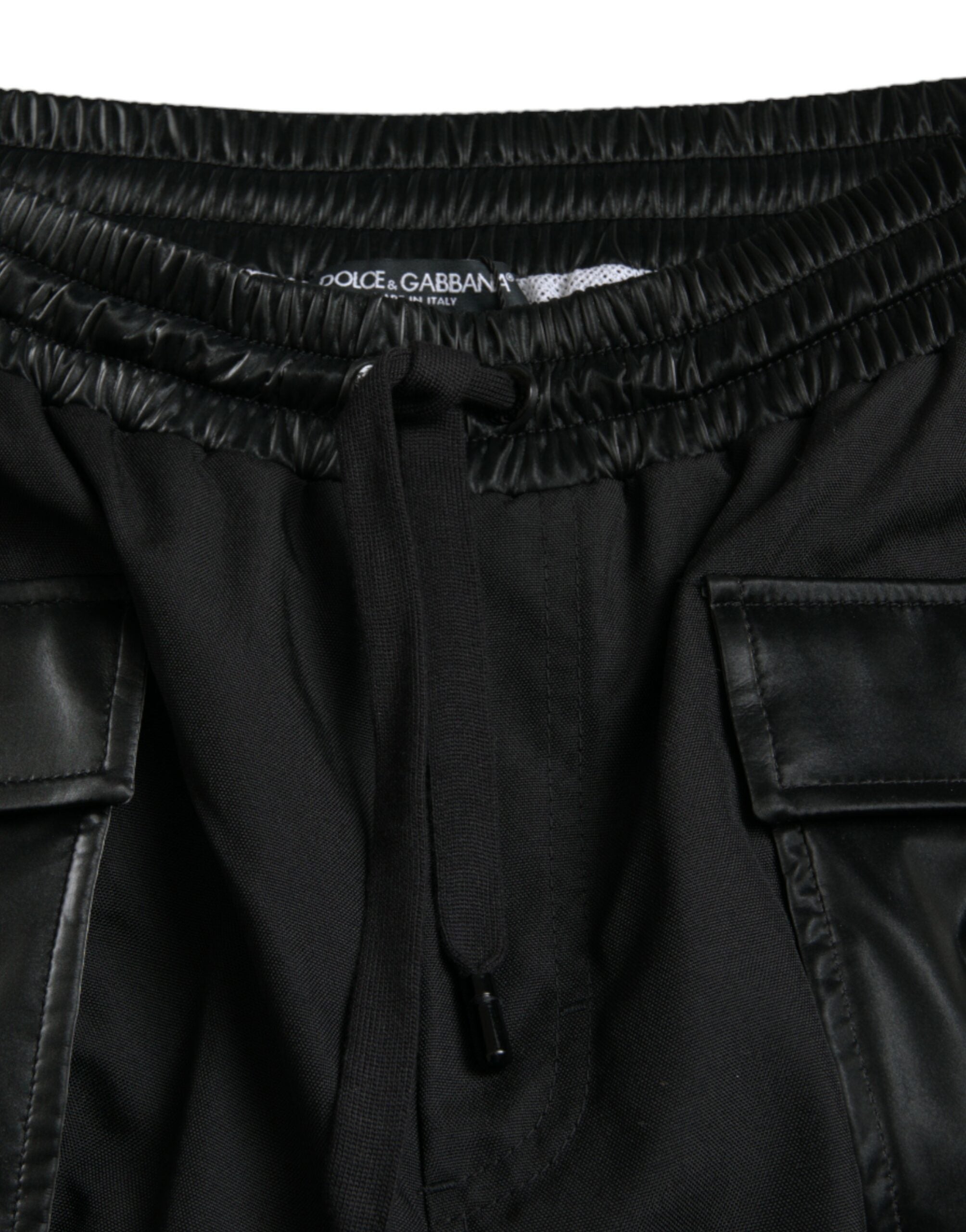 Dolce & Gabbana Black Nylon Cargo Jogger Men Sweatpants Pants -   -  Dolce & Gabbana.