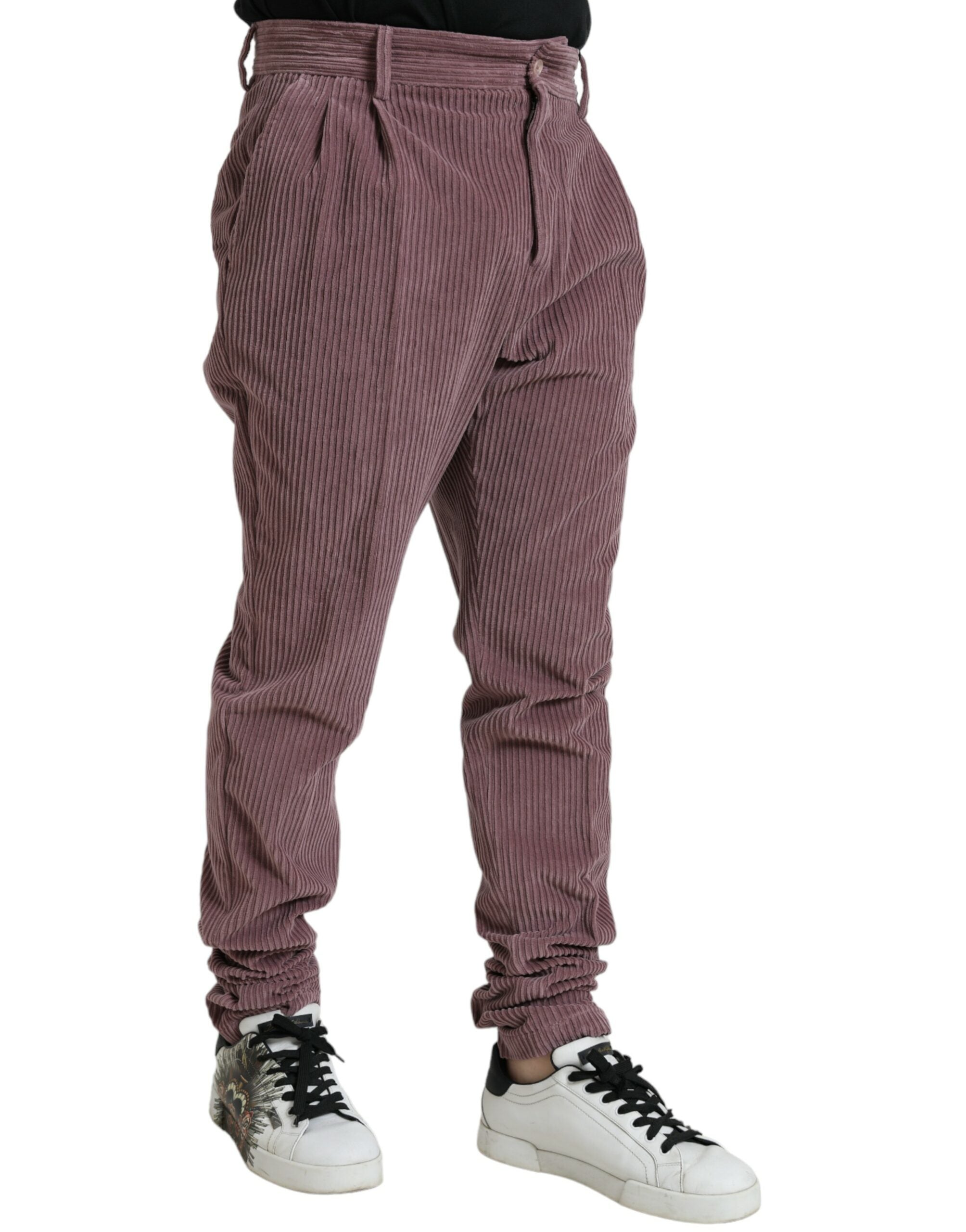 Dolce & Gabbana Purple Corduroy Cotton Stretch Skinny Pants -   -  Dolce & Gabbana.