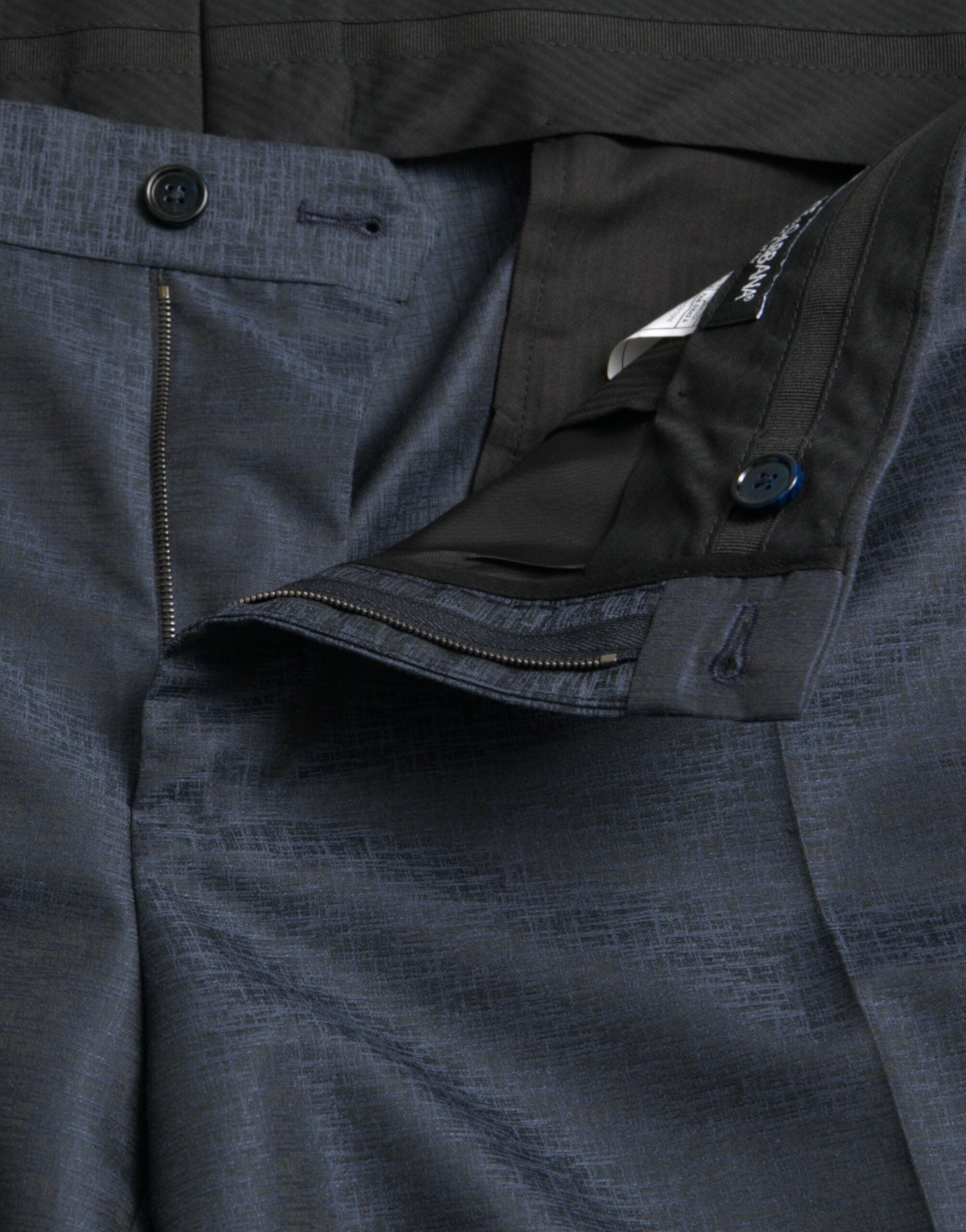 Dolce & Gabbana Blue Wool Men Skinny Dress Pants -   -  Dolce & Gabbana.
