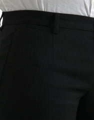 Dolce & Gabbana Black Wool Stretch Men Skinny Pants -   -  Dolce & Gabbana.