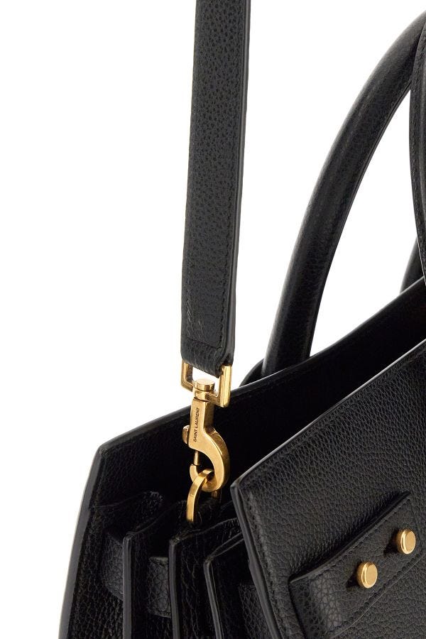 Saint Laurent Black Calf Leather Sac De Jour Handbag -   -  Saint Laurent.