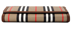 Burberry Hannah Icon Stripe Archive Tan E-Canvas Leather Wallet Crossbody Bag -  Luxury Cross Body Bag for Women -  Burberry.