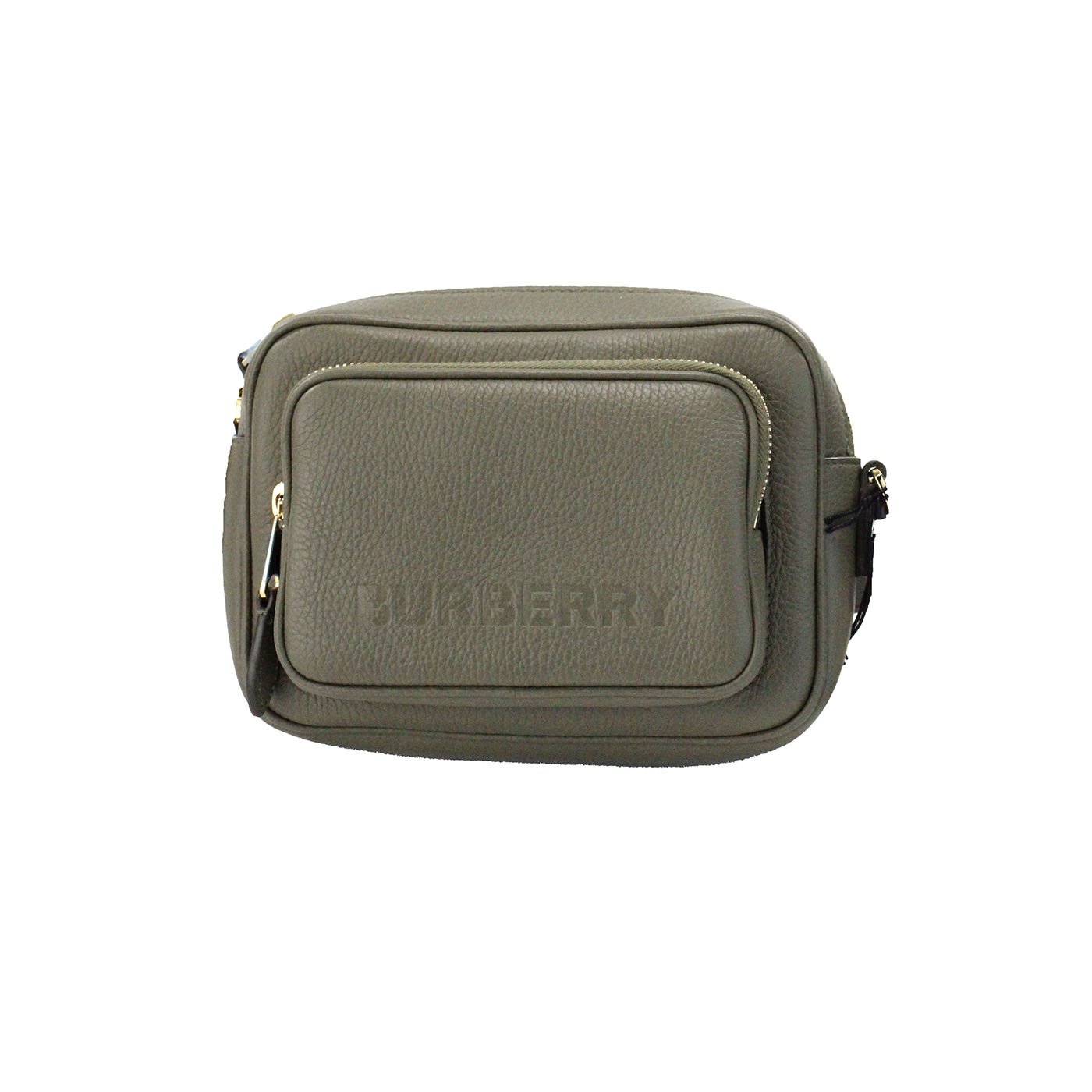 Burberry Small Branded Dark Fern Green Grainy Leather Camera Crossbody Bag -  Luxury Cross Body Bag for Women -  Burberry.