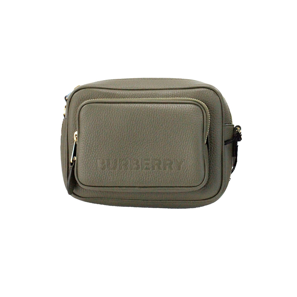 Burberry Small Branded Dark Fern Green Grainy Leather Camera Crossbody Bag -  Luxury Cross Body Bag for Women -  Burberry.