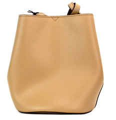 Burberry Lorne Small Camel Haymarket Check Pebble Leather Bucket Handbag Purse -  Luxury Cross Body Bag for Women -  Burberry.