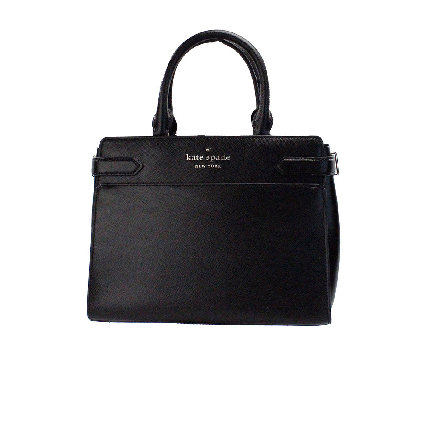 Kate Spade Staci Medium Black Saffiano Leather Crossbody Satchel Bag Handbag -  Luxury Cross Body Bag for Women -  Kate Spade.