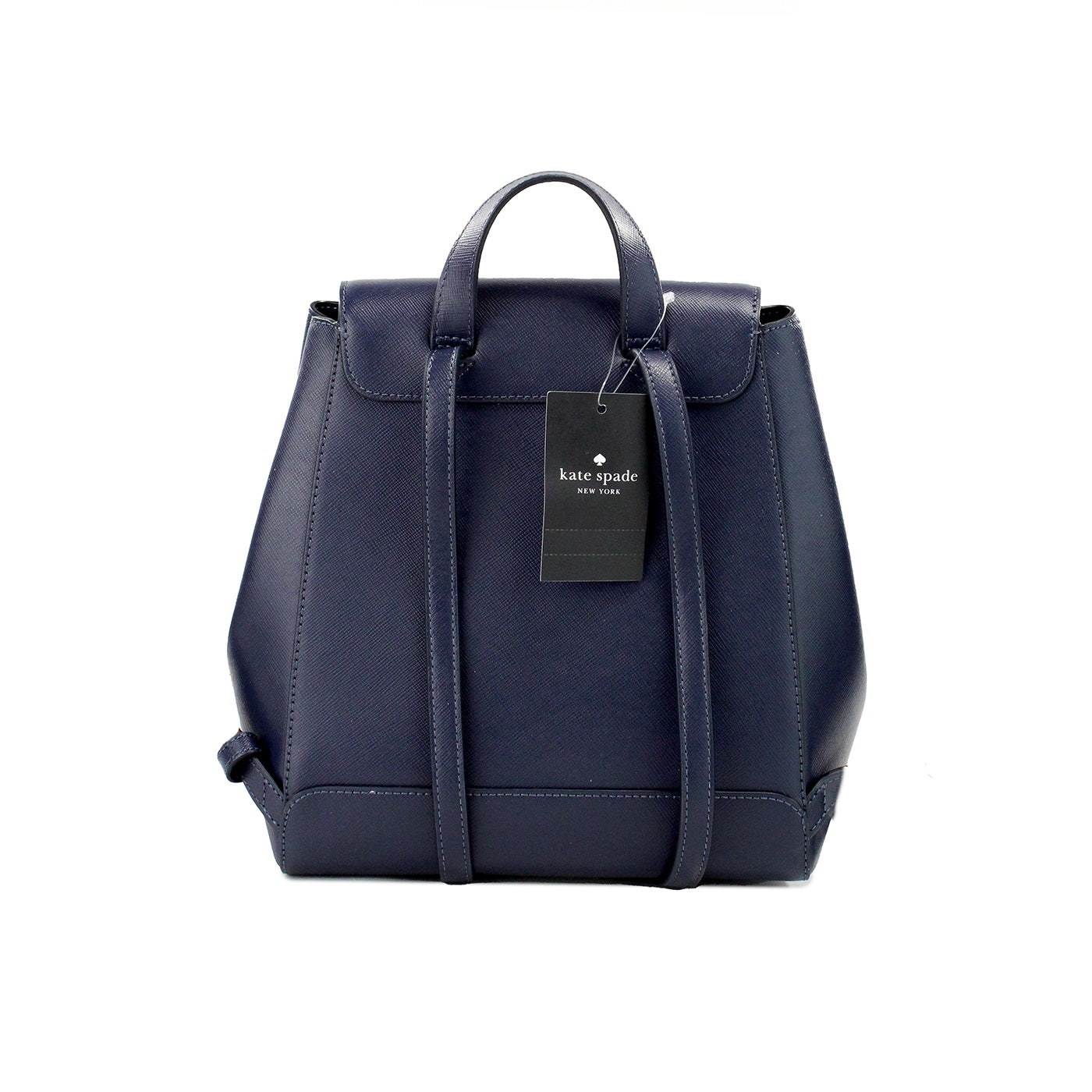 Kate Spade Madison Navy Saffiano Leather Medium Flap Shoulder Backpack Bag -  Luxury Handbags for Women -  Kate Spade.