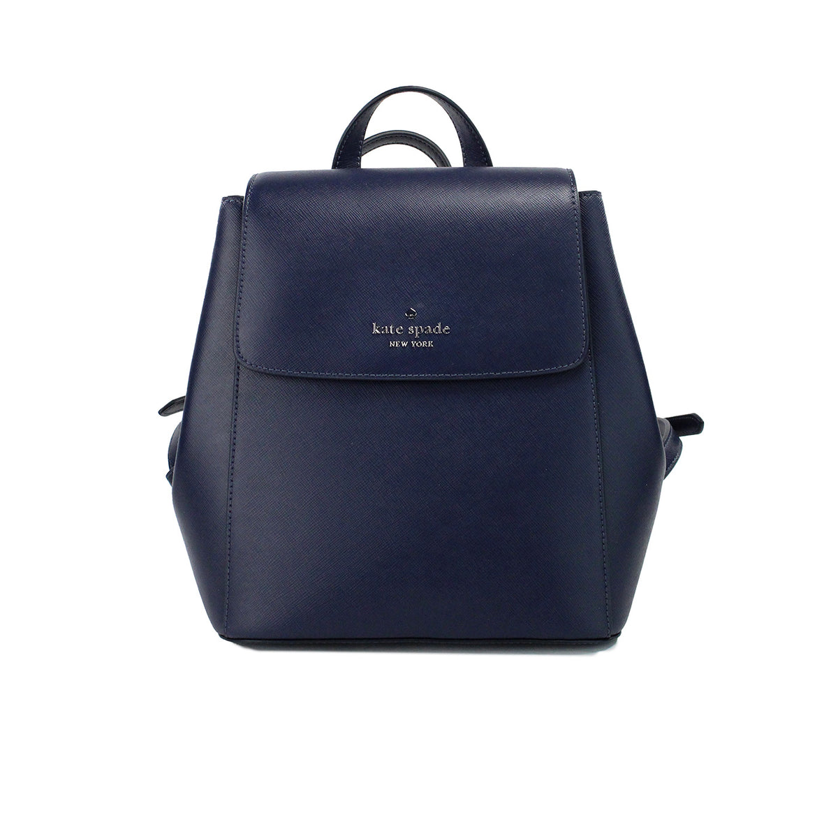 Kate Spade Madison Navy Saffiano Leather Medium Flap Shoulder Backpack Bag -  Luxury Handbags for Women -  Kate Spade.