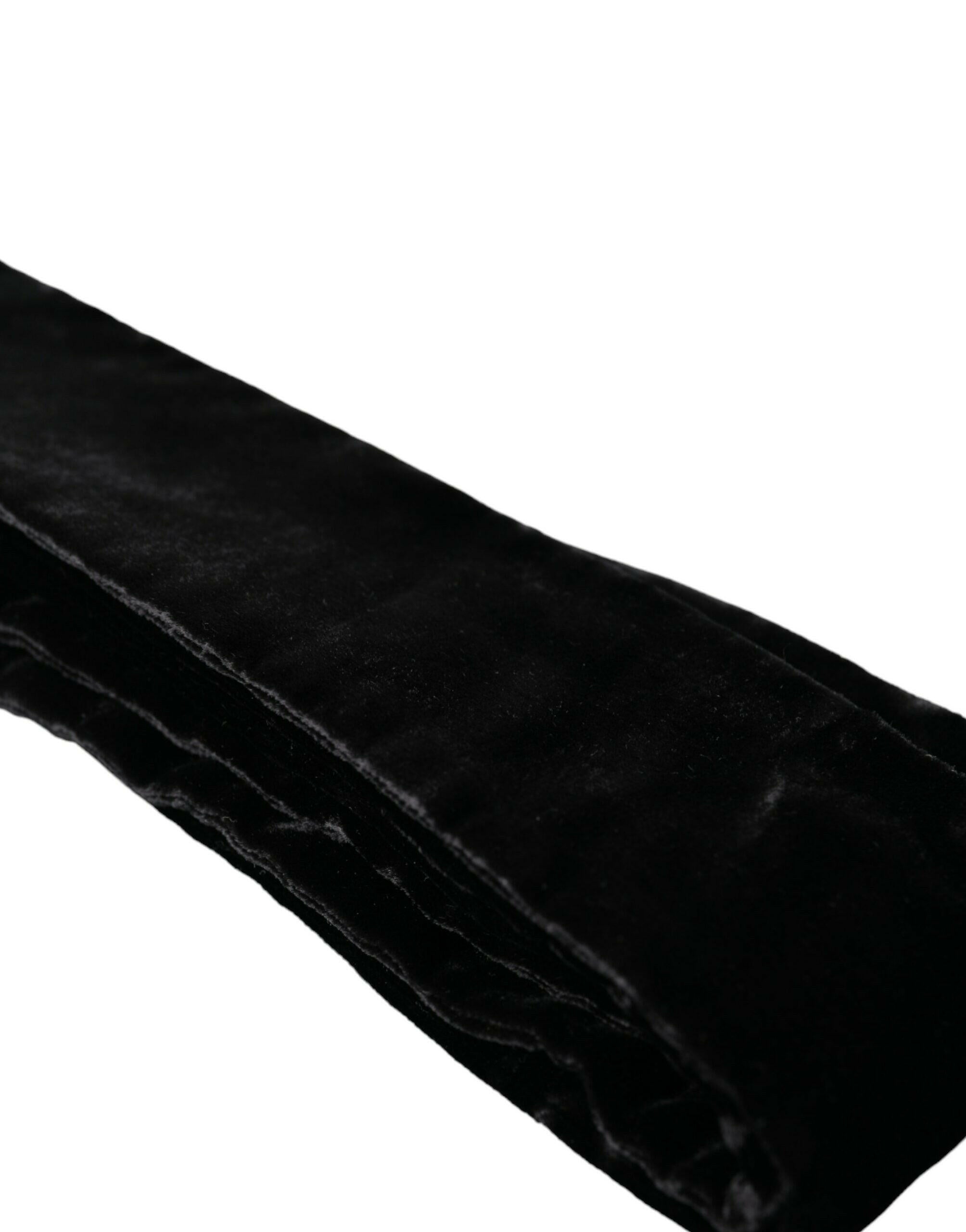 Dolce & Gabbana Black Viscose Wide Waist Women Belt -   -  Dolce & Gabbana.