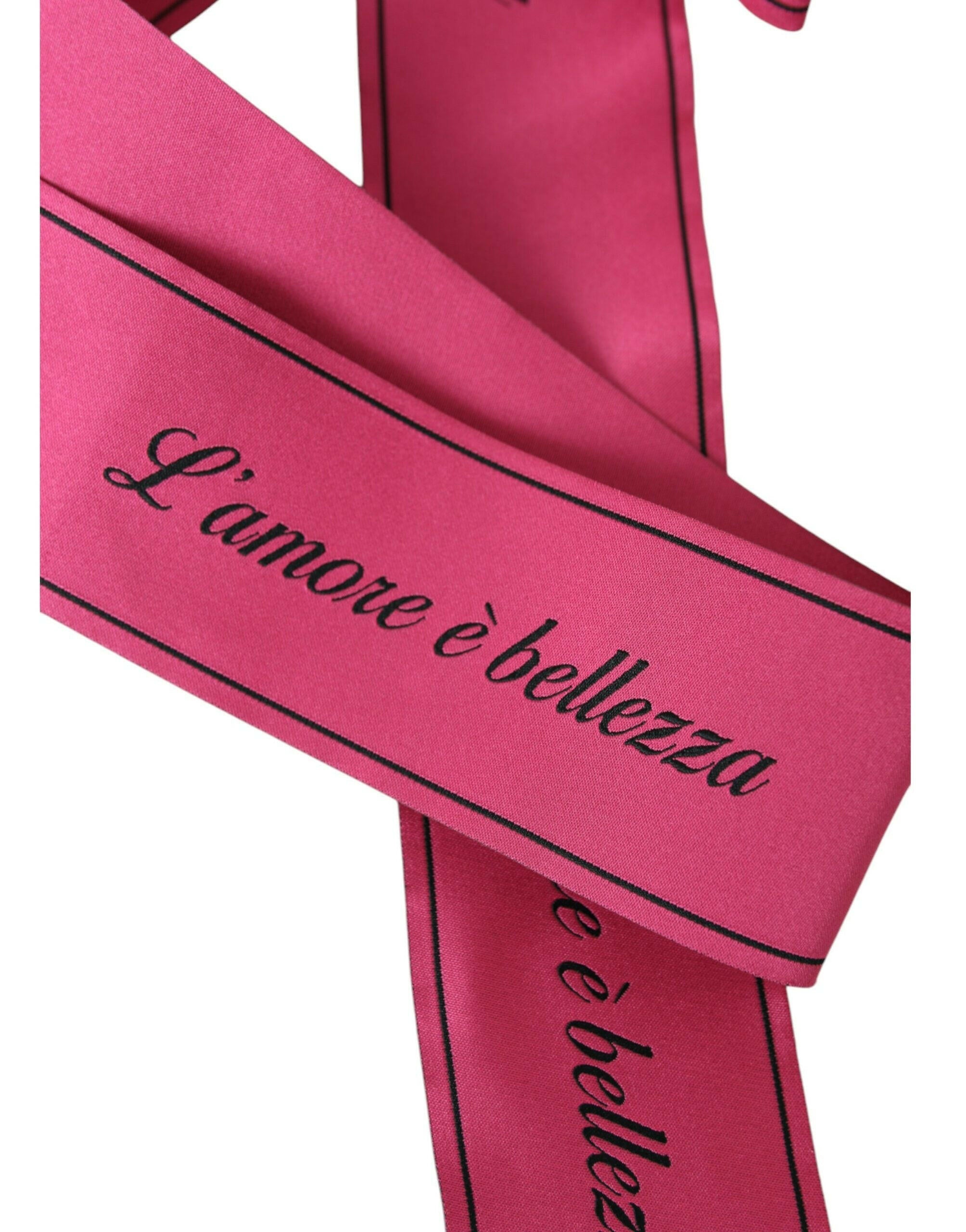 Dolce & Gabbana Pink L'Amore E'Bellezza Waist Belt -   -  Dolce & Gabbana.