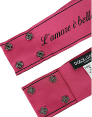 Dolce & Gabbana Pink L'Amore E'Bellezza Waist Belt -   -  Dolce & Gabbana.