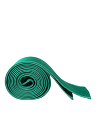 Dolce & Gabbana Green Silk Satin Waist Women Belt -   -  Dolce & Gabbana.