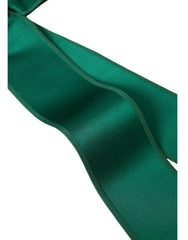 Dolce & Gabbana Green Silk Satin Waist Women Belt -   -  Dolce & Gabbana.