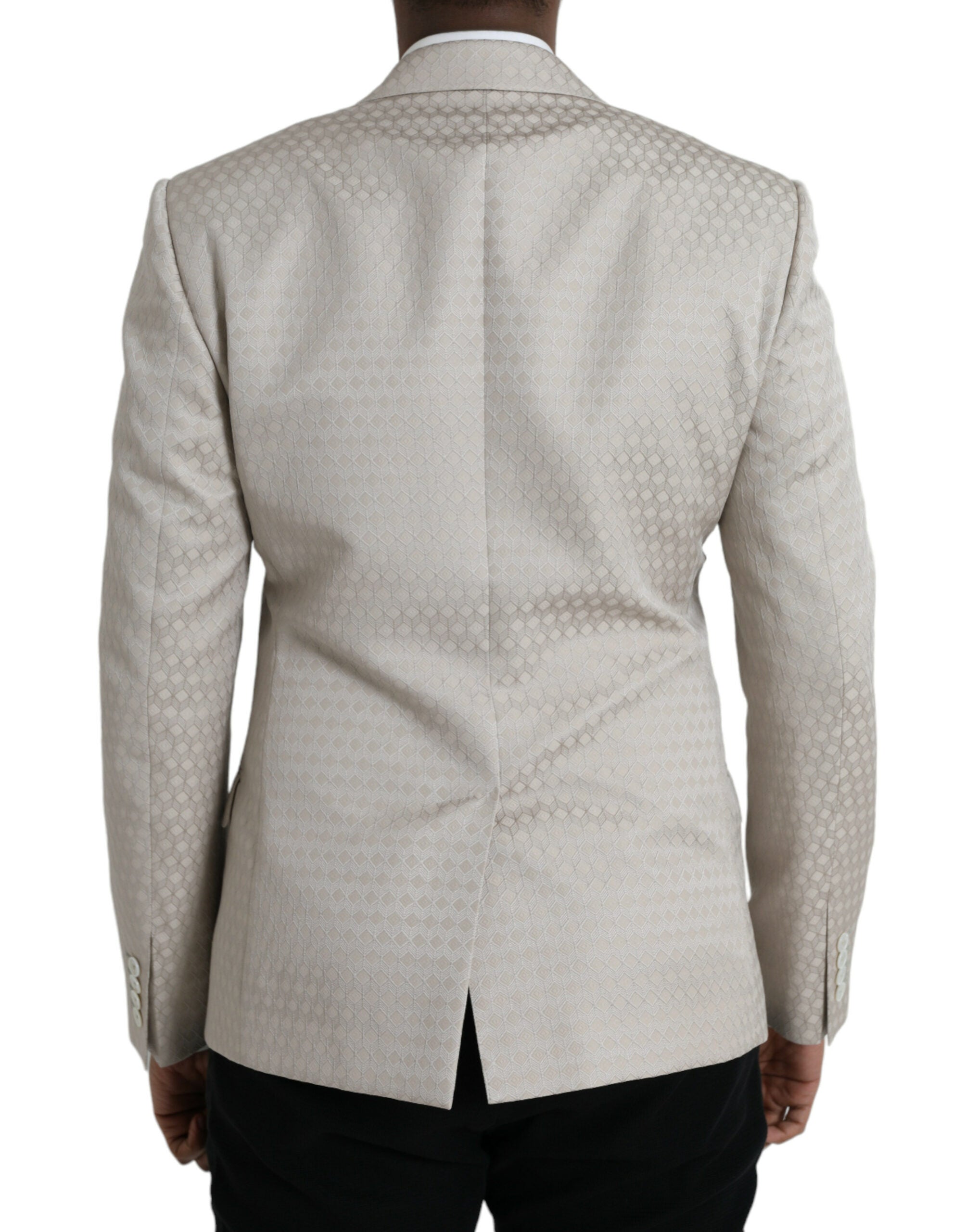 Dolce & Gabbana Beige MARTINI Single Breasted Coat Blazer -   -  Dolce & Gabbana.