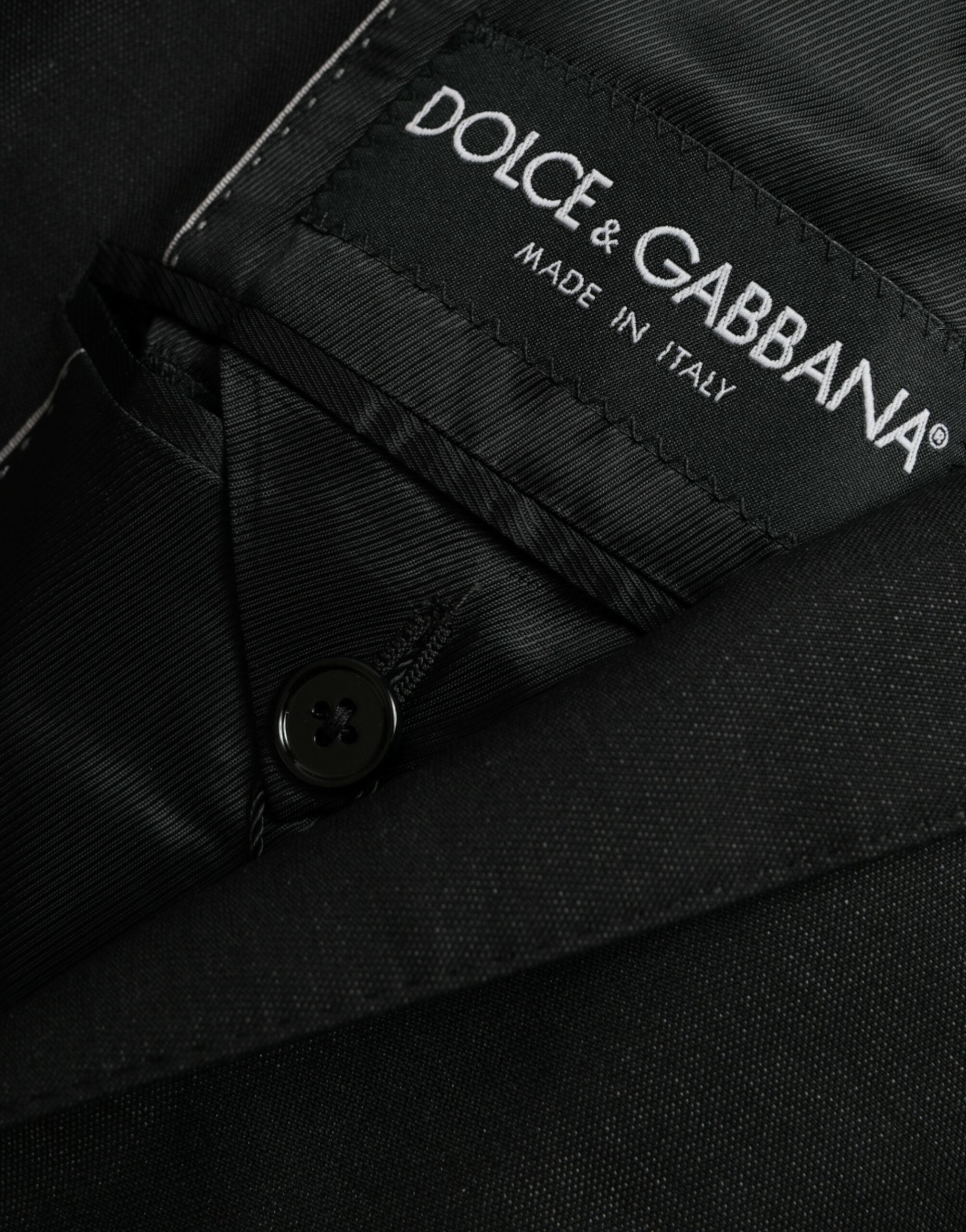 Dolce & Gabbana Black Wool Notch SingleBreasted Coat Blazer -   -  Dolce & Gabbana.