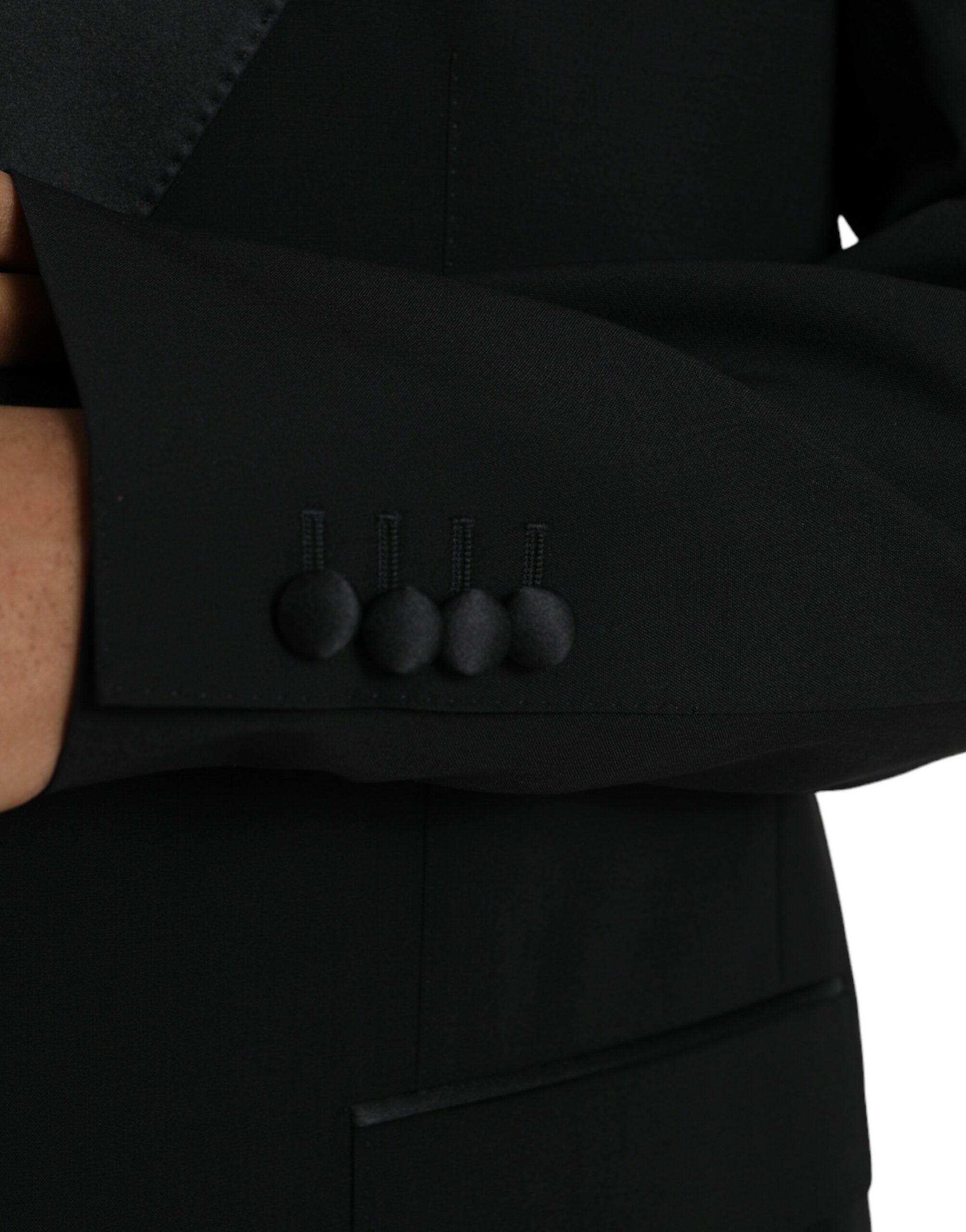 Dolce & Gabbana Black SICILIA Single Breasted Coat Blazer -   -  Dolce & Gabbana.