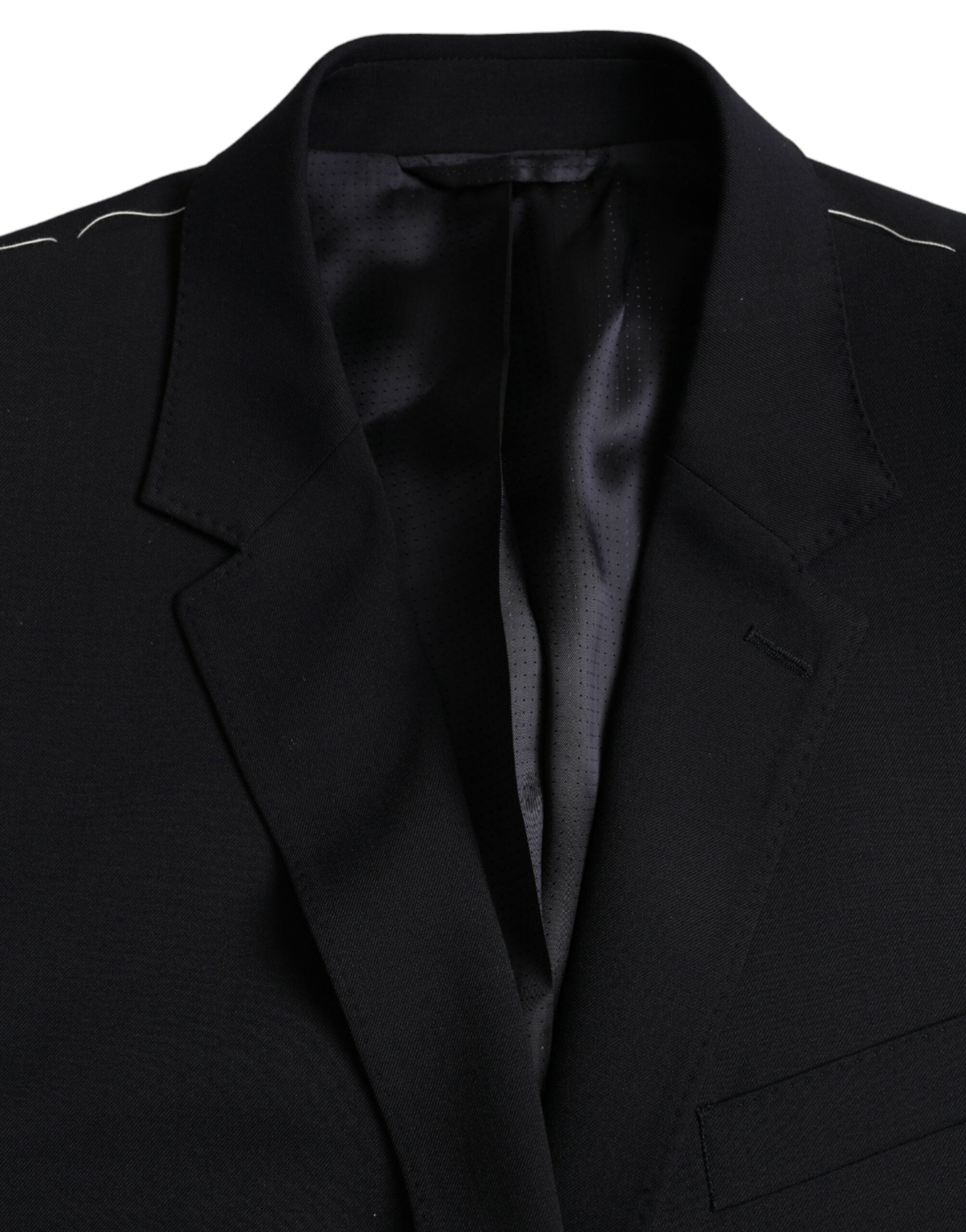 Dolce & Gabbana Black MARTINI Single Breasted Coat Blazer -   -  Dolce & Gabbana.