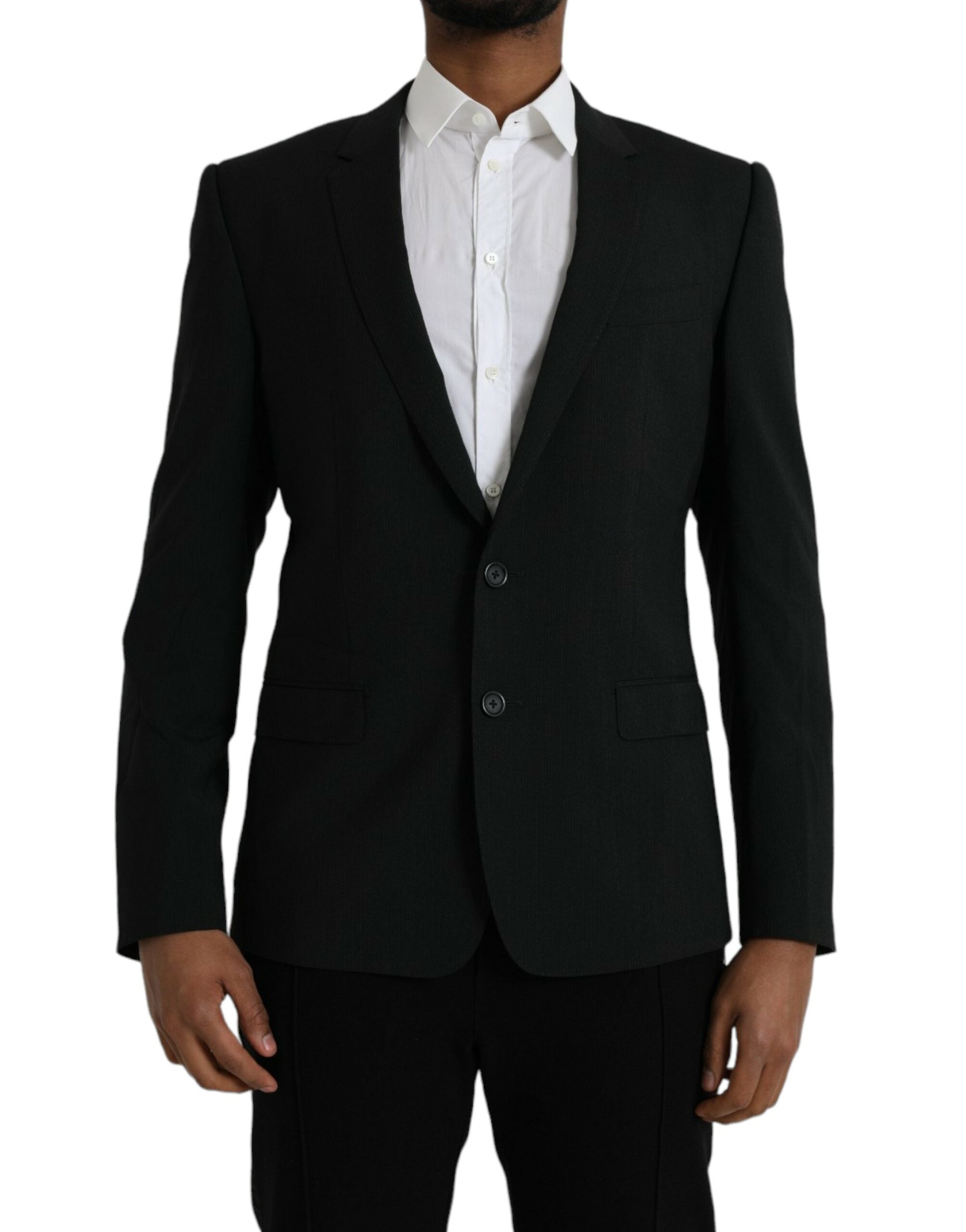 Dolce & Gabbana Blue GOLD Notch Single Breasted Coat Blazer -   -  Dolce & Gabbana.