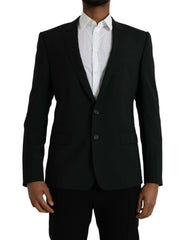 Dolce & Gabbana Blue GOLD Notch Single Breasted Coat Blazer -   -  Dolce & Gabbana.
