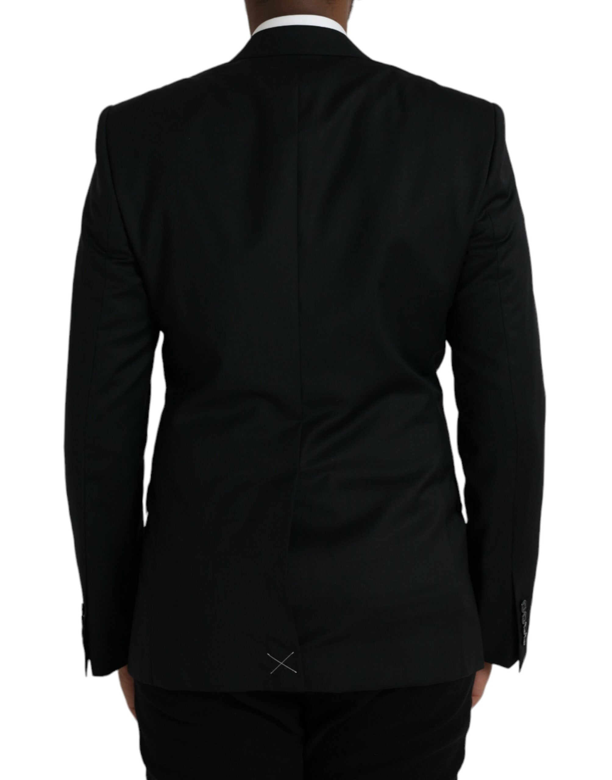 Dolce & Gabbana Black Wool MARTINI Single Breasted Blazer -   -  Dolce & Gabbana.