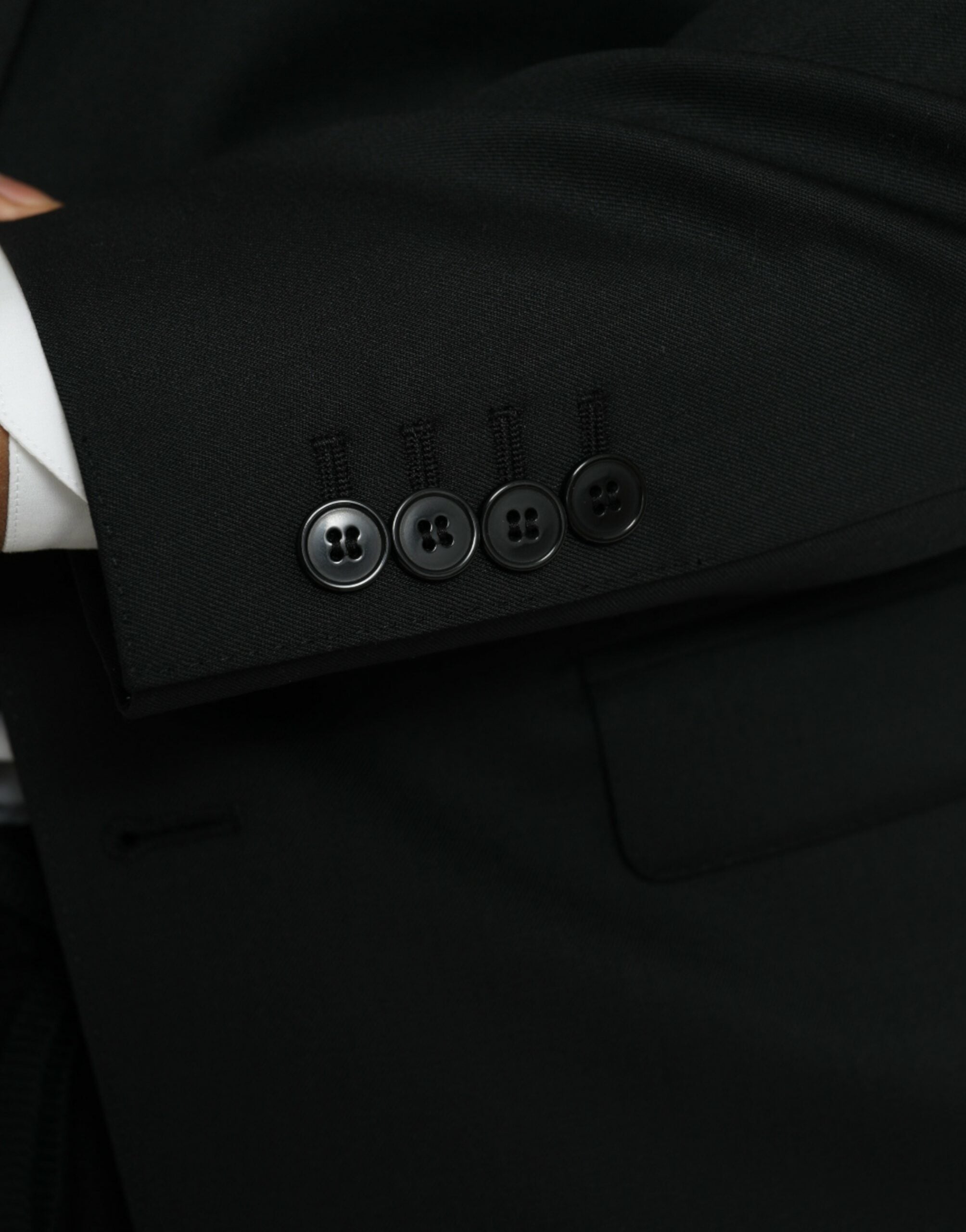 Dolce & Gabbana Black Wool MARTINI Single Breasted Blazer -   -  Dolce & Gabbana.