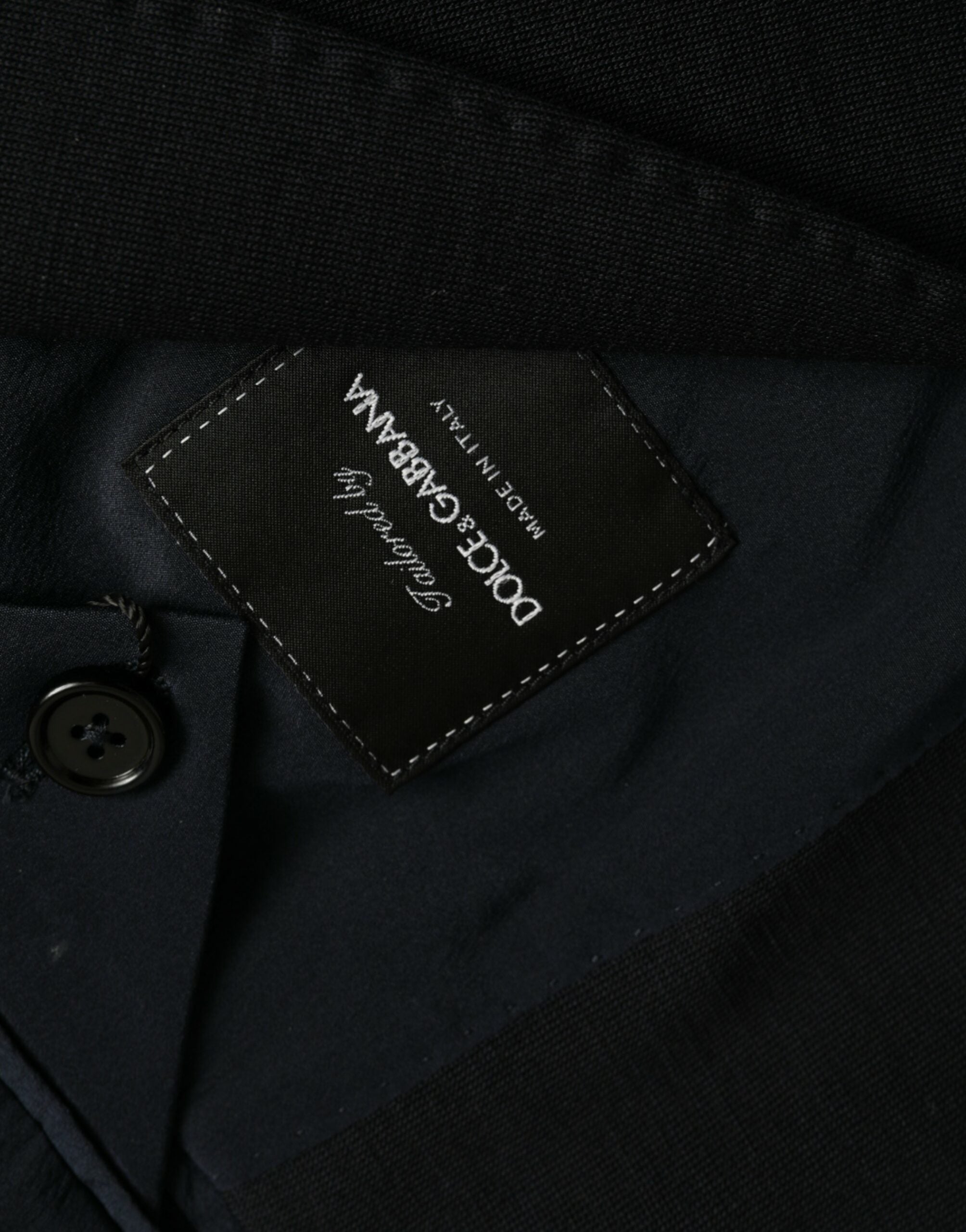 Dolce & Gabbana Black Wool Notch Single Breasted Coat Blazer -   -  Dolce & Gabbana.