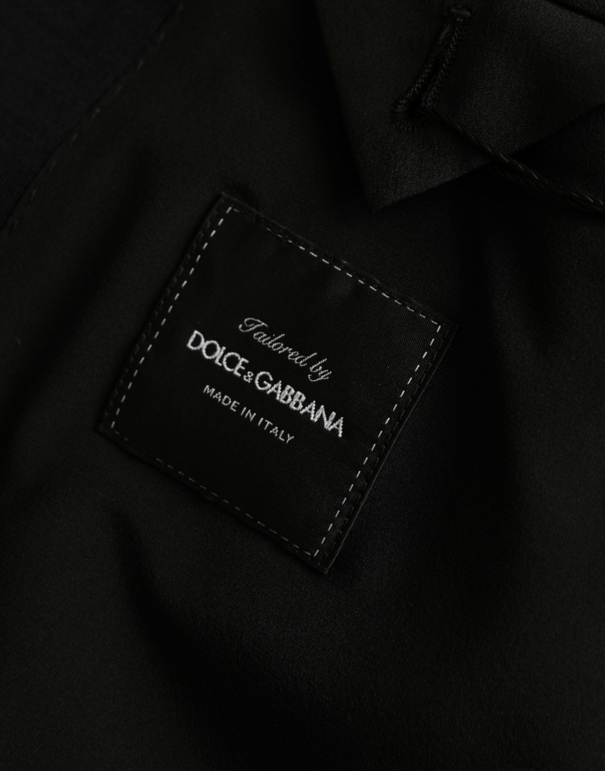 Dolce & Gabbana Black Wool Notch Single Breasted Coat Blazer -   -  Dolce & Gabbana.