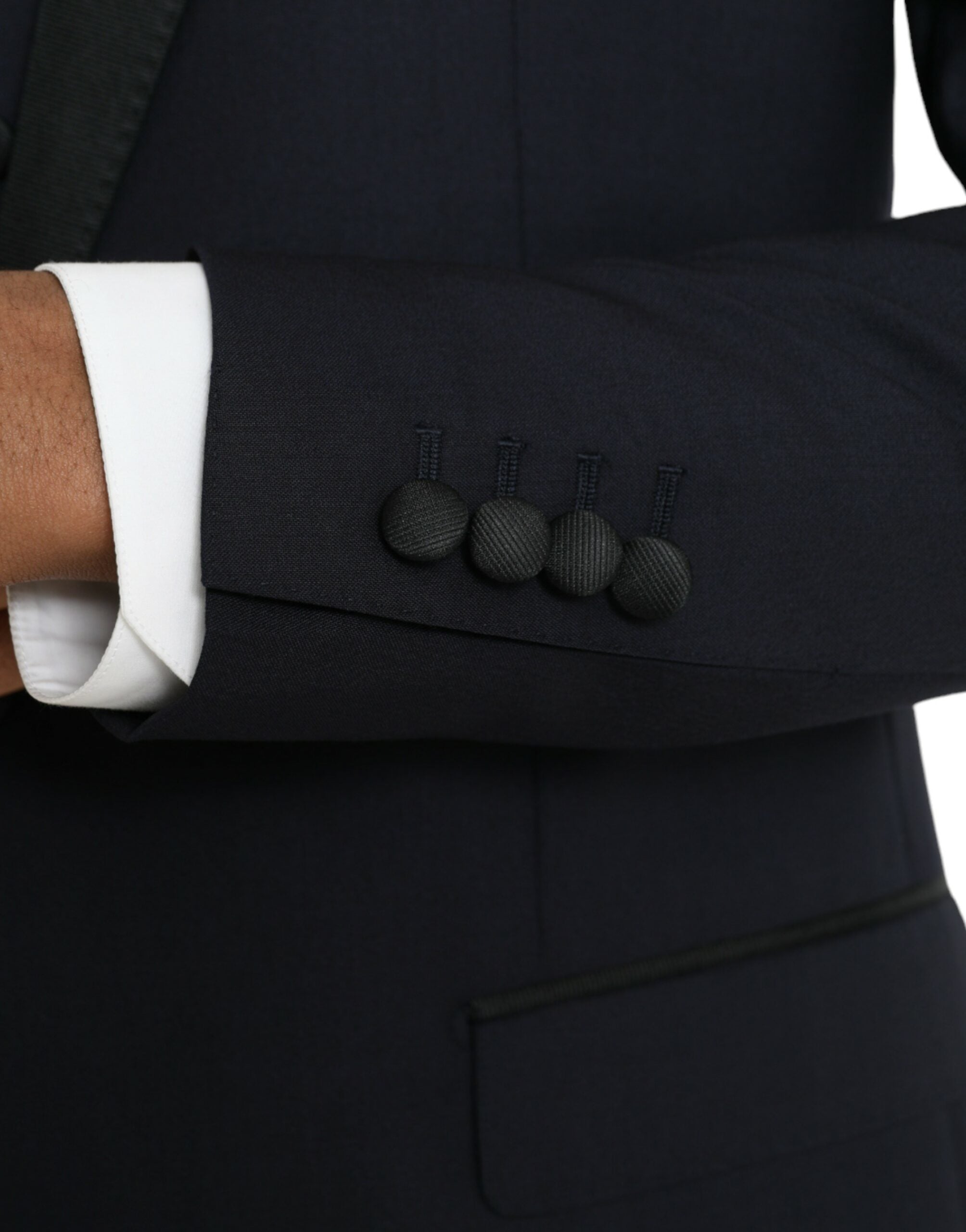 Dolce & Gabbana Dark Blue MARTINI Wool Formal 3 Piece Suit -   -  Dolce & Gabbana.