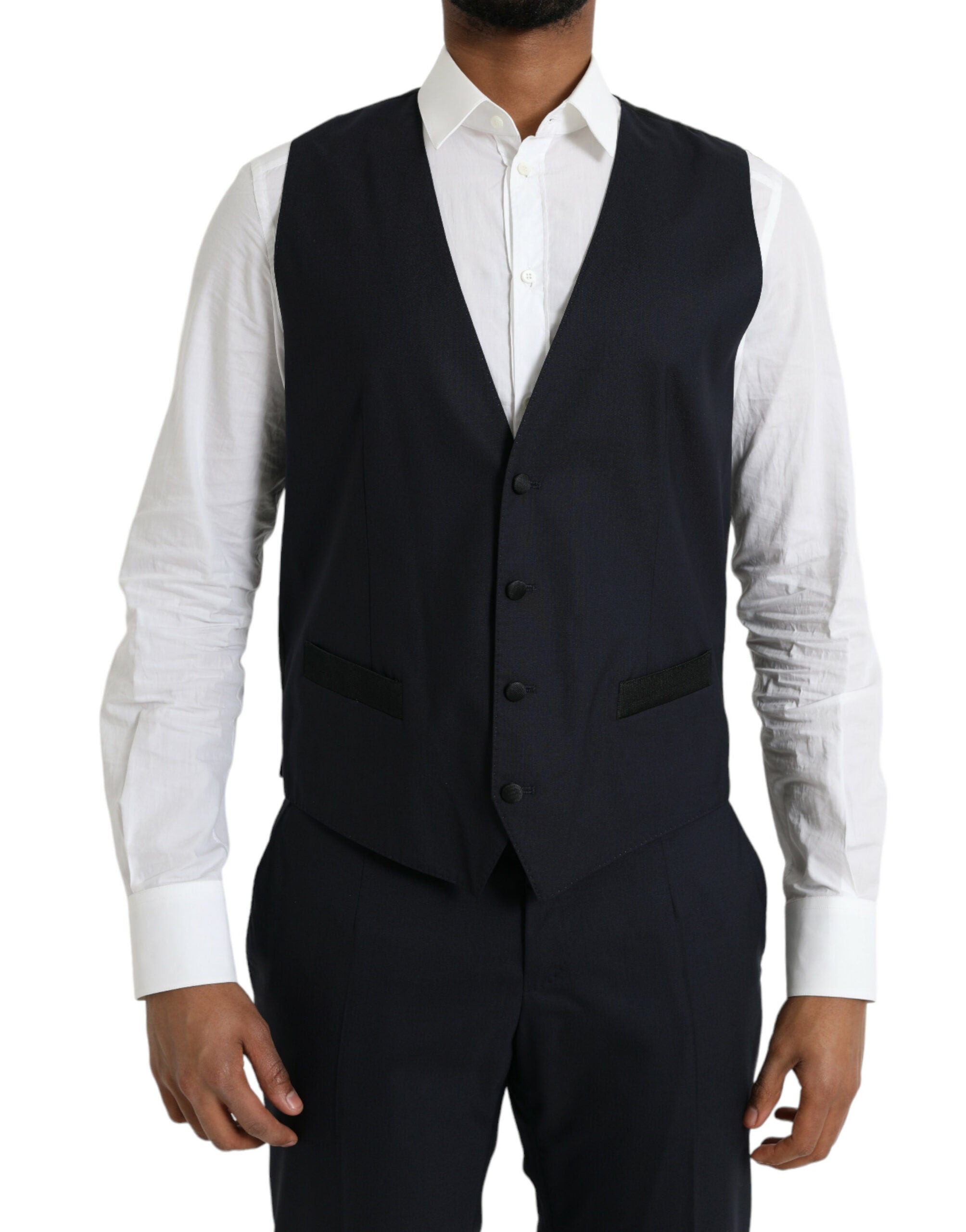 Dolce & Gabbana Dark Blue MARTINI Wool Formal 3 Piece Suit -   -  Dolce & Gabbana.