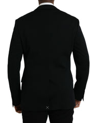 Dolce & Gabbana Black Wool Single Breasted Coat Blazer -   -  Dolce & Gabbana.