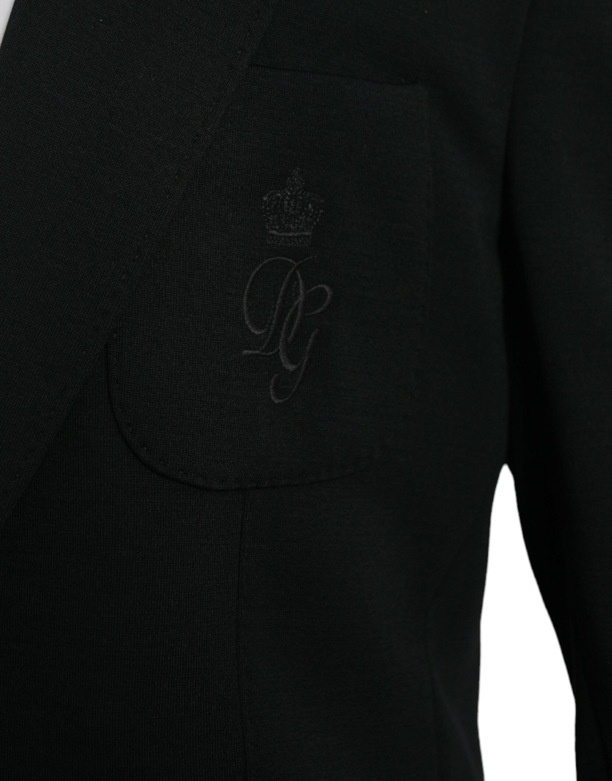Dolce & Gabbana Black Wool Single Breasted Coat Blazer -   -  Dolce & Gabbana.
