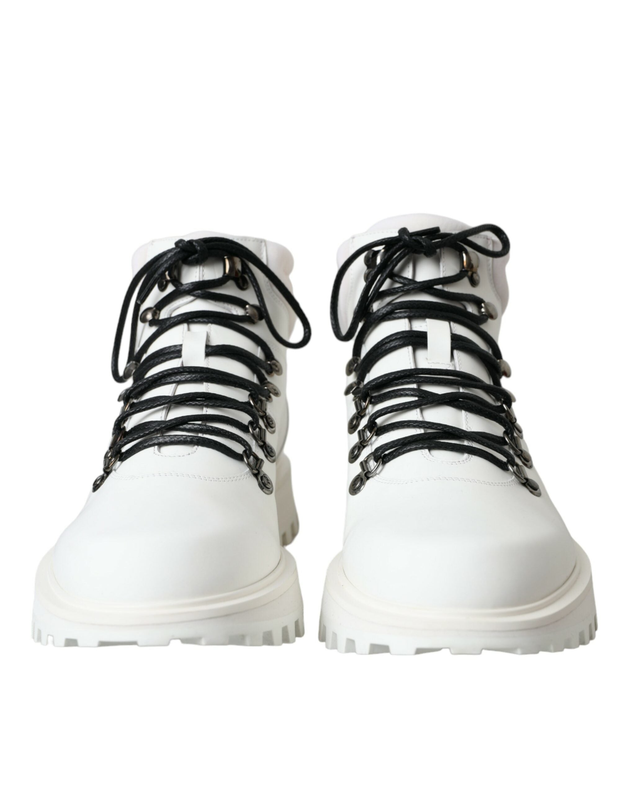 Dolce & Gabbana White Vulcano Trekking Men Ankle Boots Shoes -   -  Dolce & Gabbana.