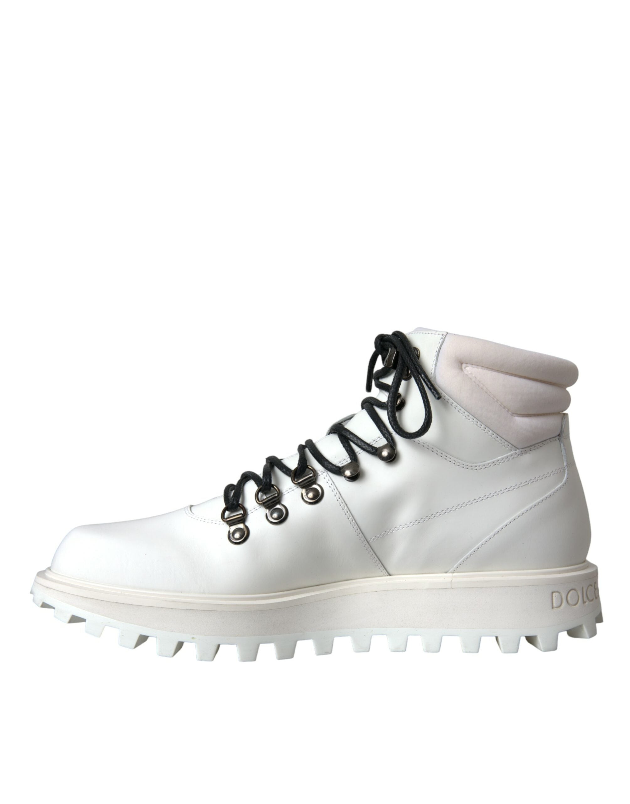 Dolce & Gabbana White Vulcano Trekking Men Ankle Boots Shoes -   -  Dolce & Gabbana.