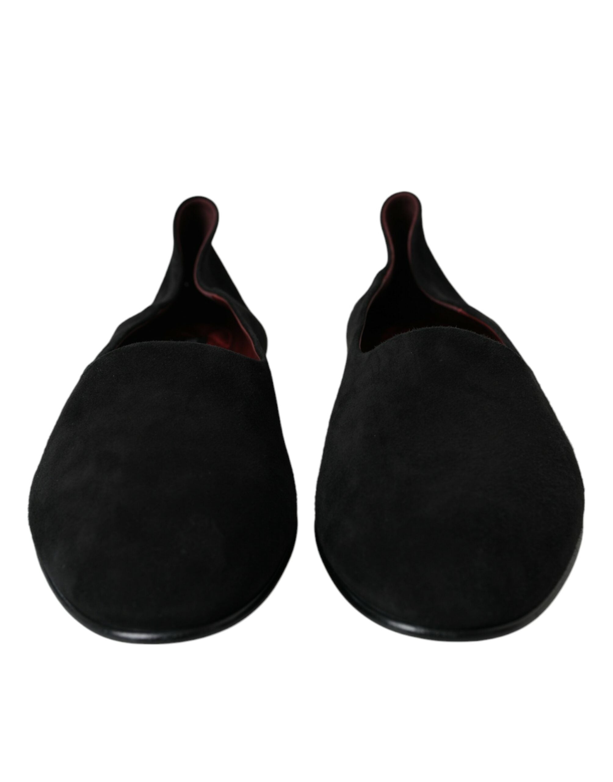 Dolce & Gabbana Black Suede Loafers Formal Dress Slip On Shoes -   -  Dolce & Gabbana.