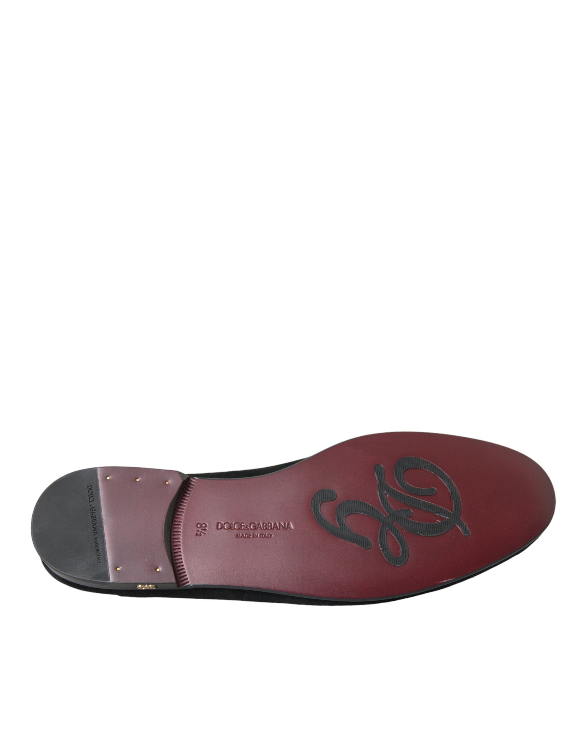 Dolce & Gabbana Black Suede Loafers Formal Dress Slip On Shoes -   -  Dolce & Gabbana.