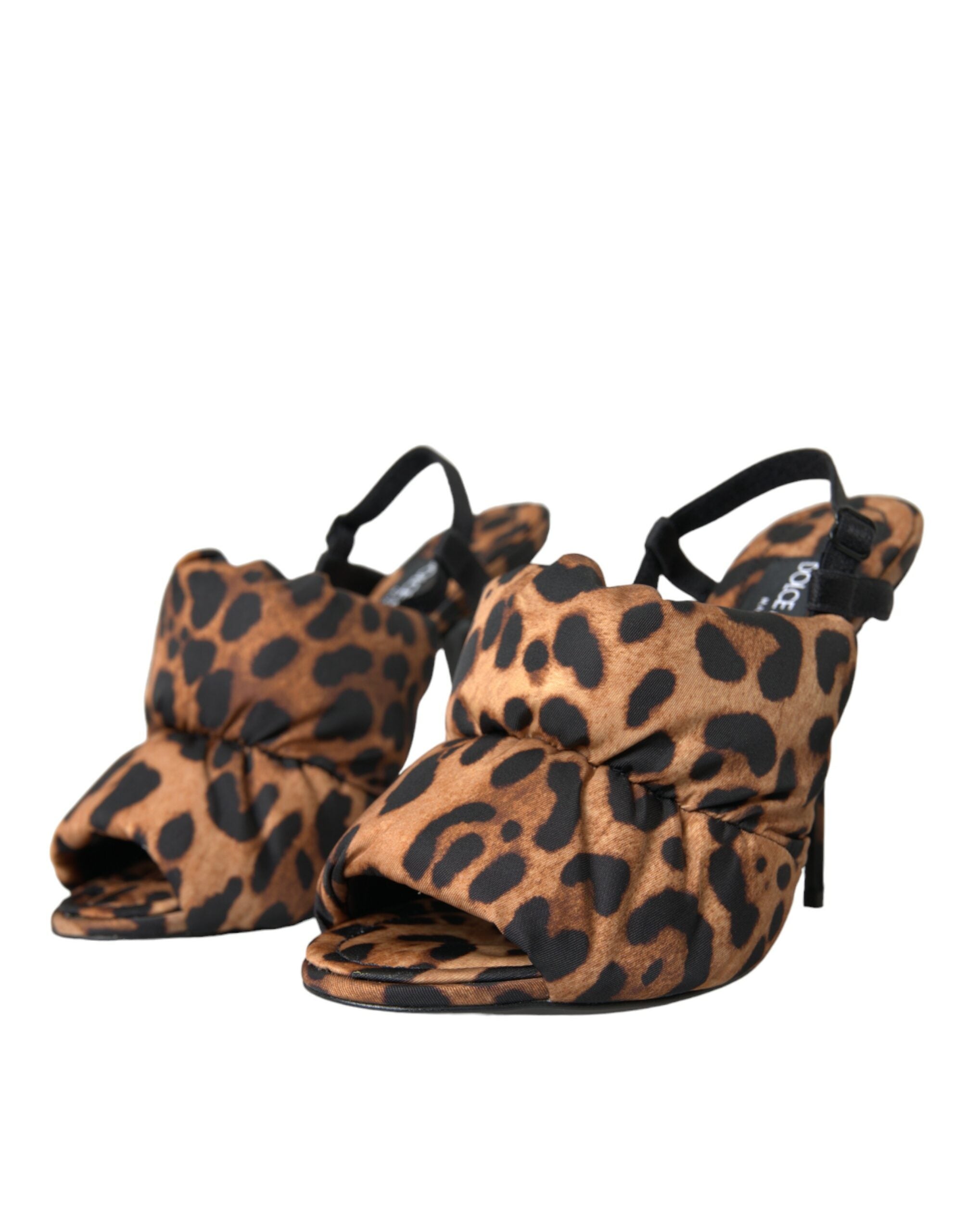 Dolce & Gabbana Brown Leopard Slingback Heels Sandals Shoes -   -  Dolce & Gabbana.