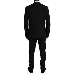 Dolce & Gabbana Black Polyester STAFF Formal 3 Piece Suit -   -  Dolce & Gabbana.